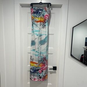 Floral Multicolor Maxi Skirt